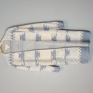 Jessica Simpson Blue and Cream Cardigan
